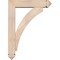 Ekena Millwork Thorton Arts and Crafts Smooth Bracket w/ Offset Brace, Douglas Fir, 5 1/2"W x 22"D x 30"H BKT0604X22X30THR03SDF - alternate 4